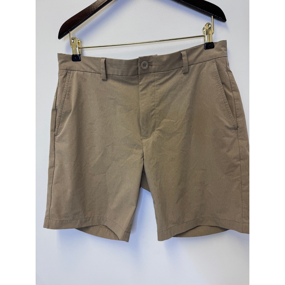 Vineyard Vines Performance Breaker Shorts Mens 33 Khaki Tan Stretch Golf‎ Casual